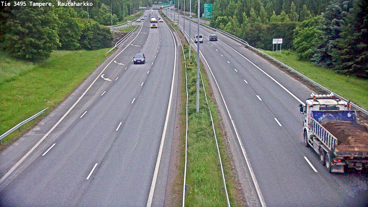 Weather Camera Image Väg 3495 Tammerfors, Rautaharkko, Tampere, Pirkanmaa