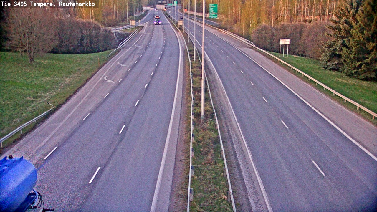 Weather Camera Image Road 3495 Tampere, Rautaharkko, Tampere, Pirkanmaa