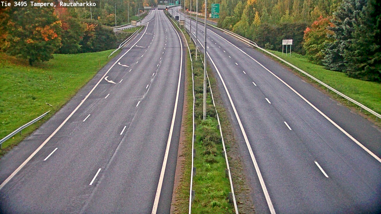 Weather Camera Image Road 3495 Tampere, Rautaharkko, Tampere, Pirkanmaa
