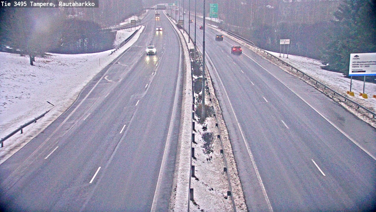Weather Camera Image Väg 3495 Tammerfors, Rautaharkko, Tampere, Pirkanmaa