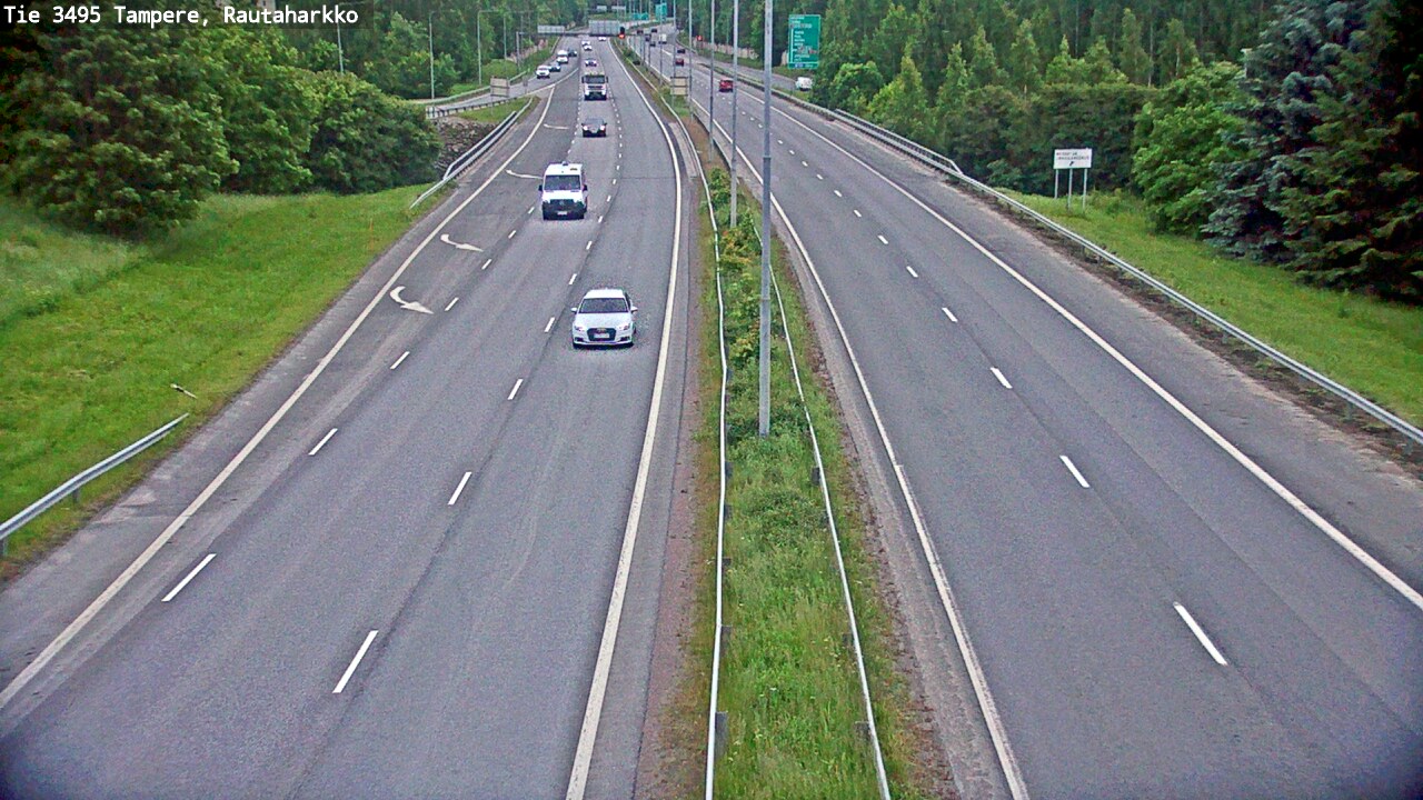 Weather Camera Image Väg 3495 Tammerfors, Rautaharkko, Tampere, Pirkanmaa