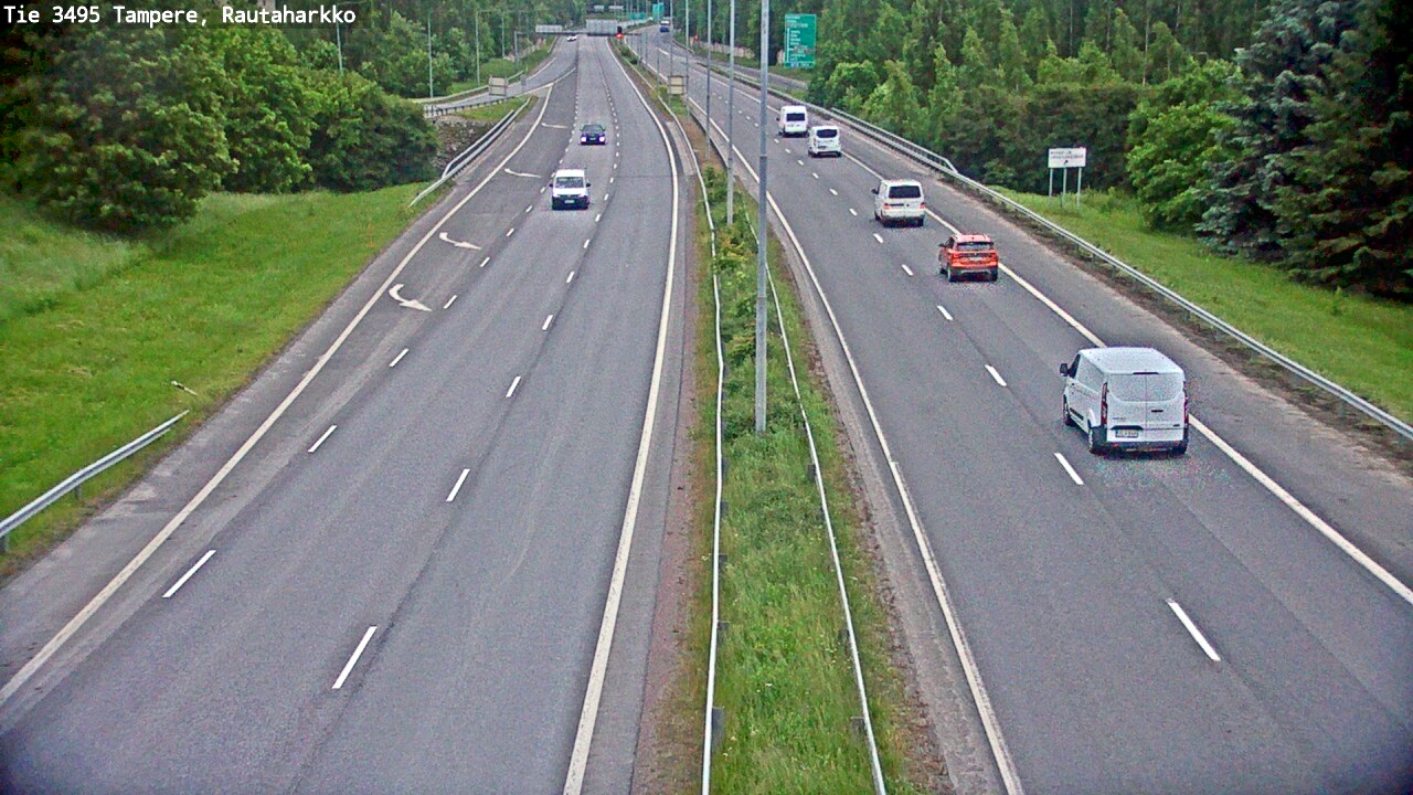Weather Camera Image Väg 3495 Tammerfors, Rautaharkko, Tampere, Pirkanmaa