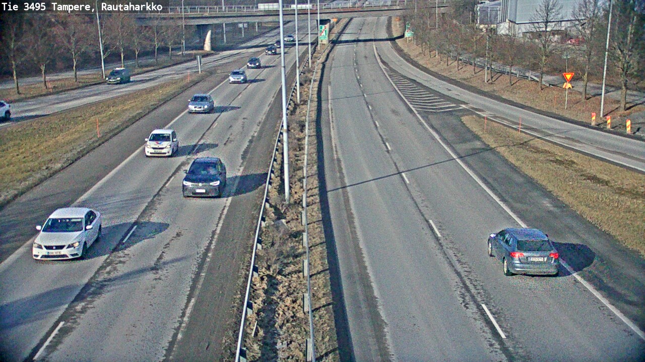 Weather Camera Image Road 3495 Tampere, Rautaharkko, Tampere, Pirkanmaa