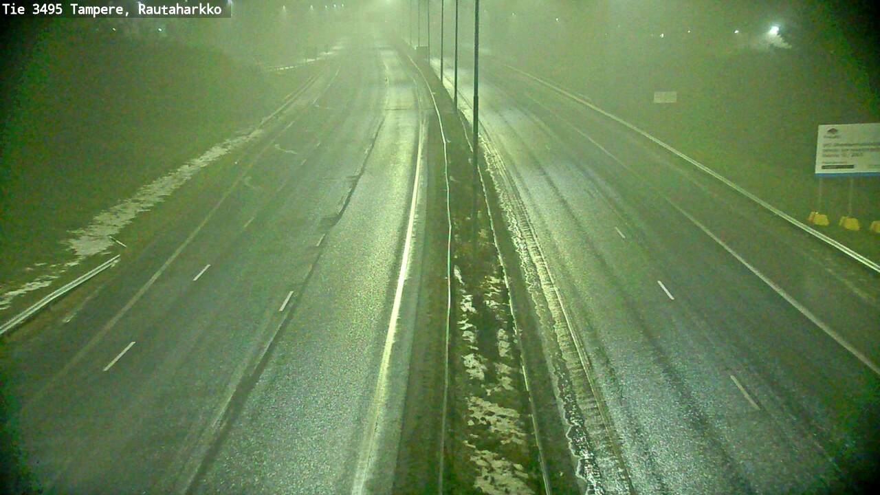 Weather Camera Image Road 3495 Tampere, Rautaharkko, Tampere, Pirkanmaa