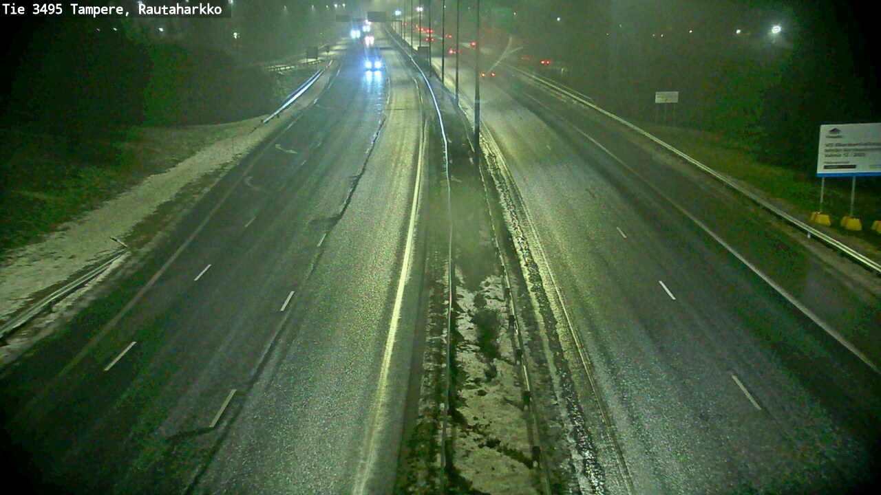 Weather Camera Image Väg 3495 Tammerfors, Rautaharkko, Tampere, Pirkanmaa