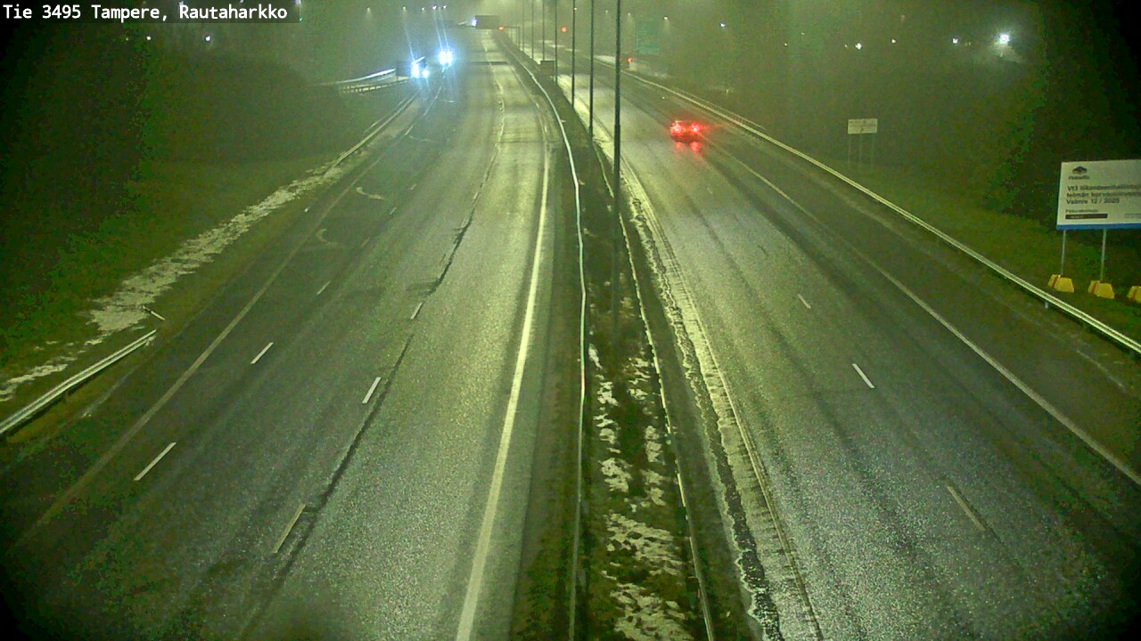 Weather Camera Image Road 3495 Tampere, Rautaharkko, Tampere, Pirkanmaa