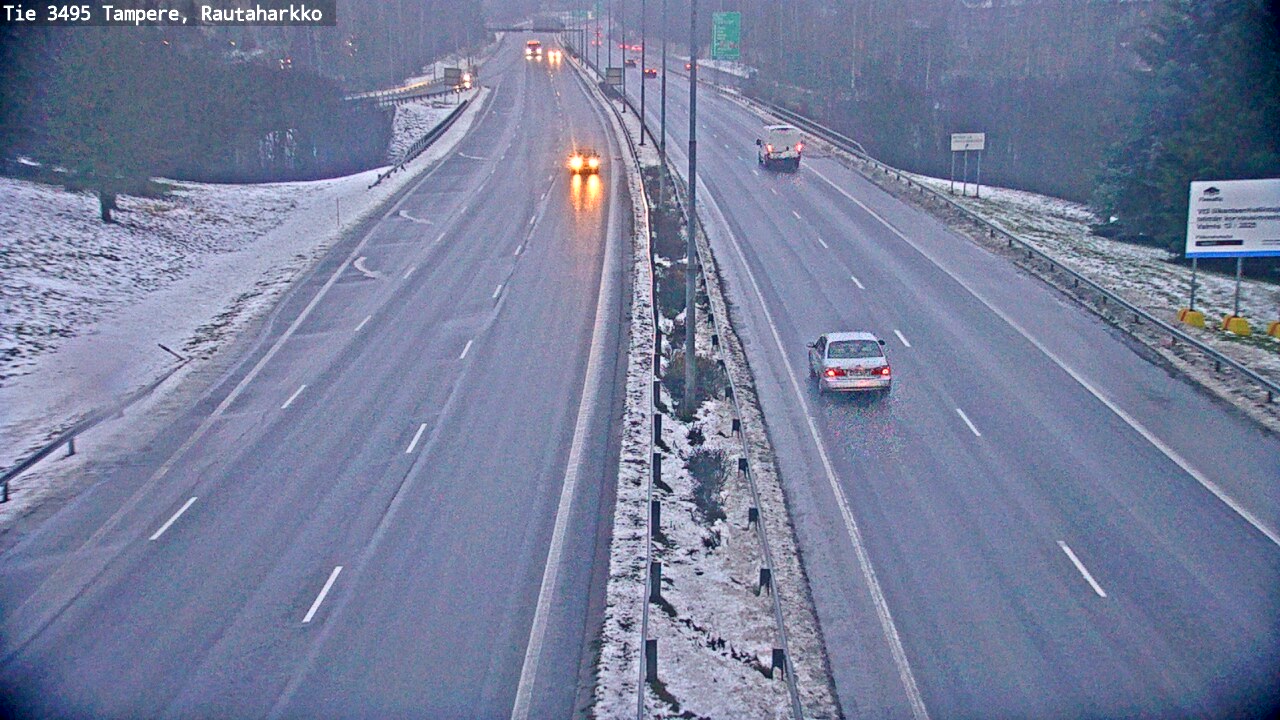 Weather Camera Image Väg 3495 Tammerfors, Rautaharkko, Tampere, Pirkanmaa