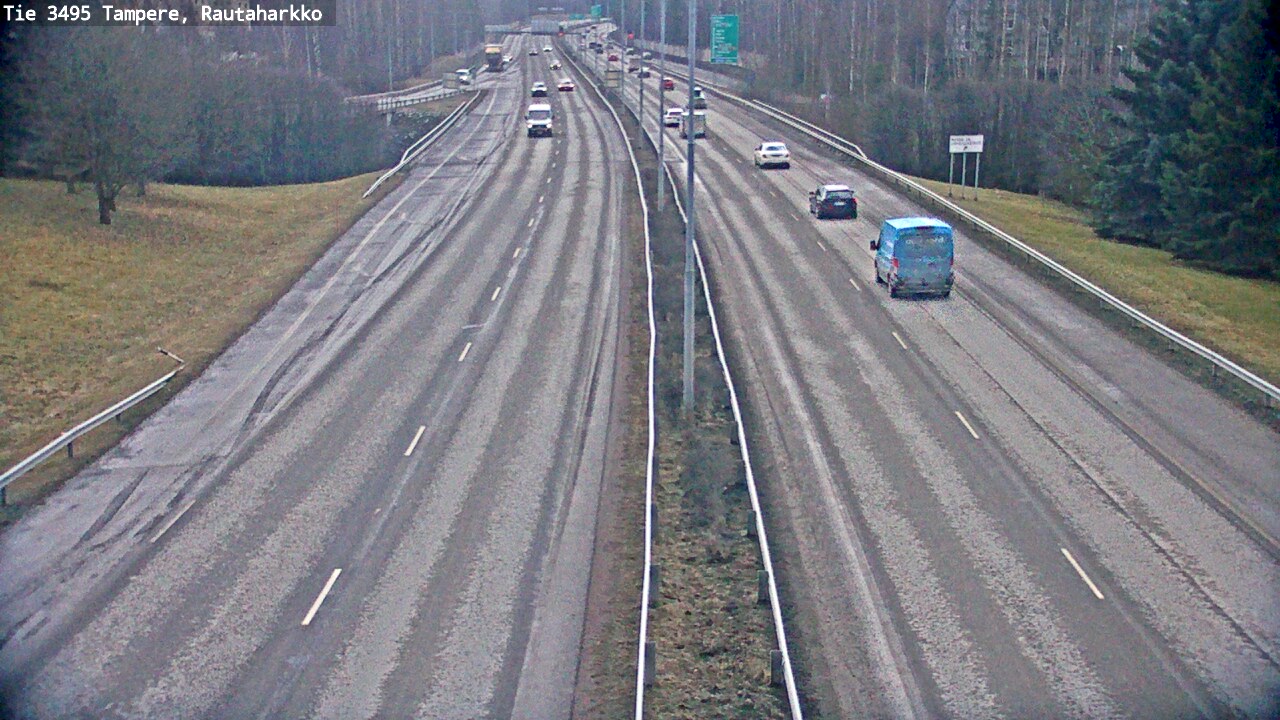 Weather Camera Image Road 3495 Tampere, Rautaharkko, Tampere, Pirkanmaa