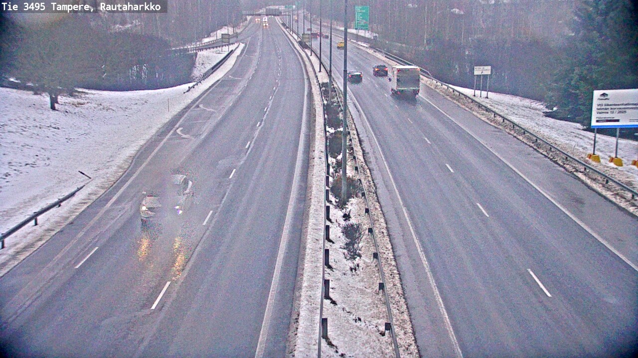 Weather Camera Image Väg 3495 Tammerfors, Rautaharkko, Tampere, Pirkanmaa