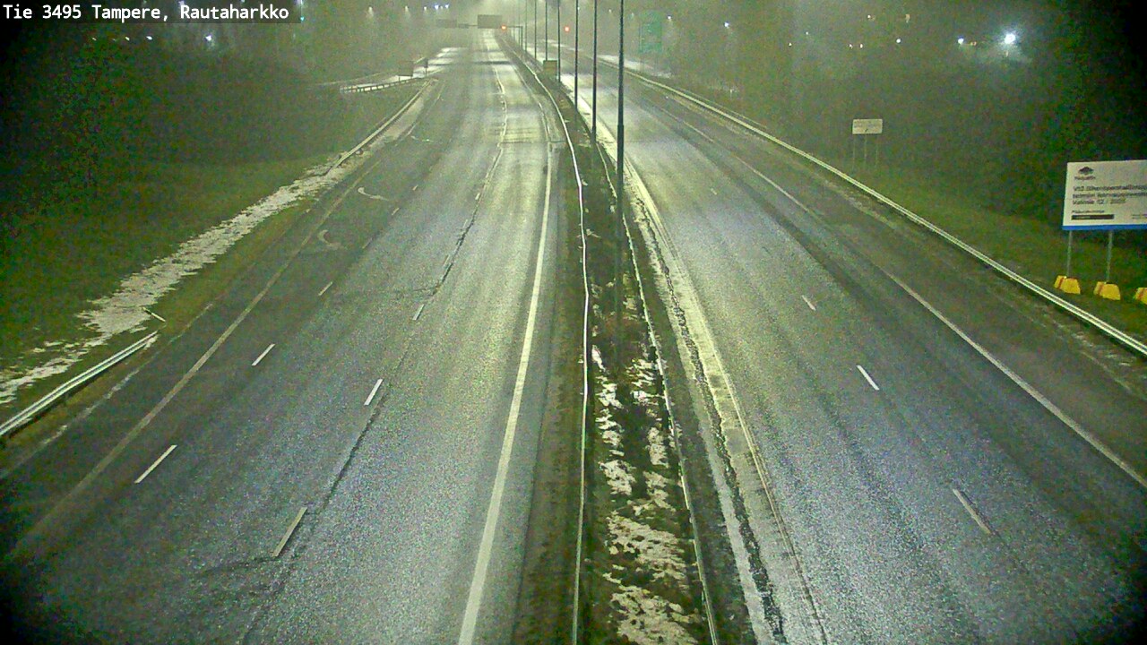 Weather Camera Image Road 3495 Tampere, Rautaharkko, Tampere, Pirkanmaa