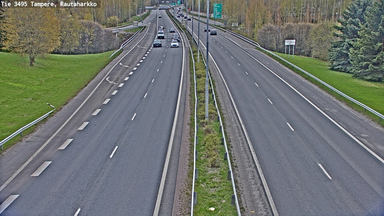 Weather Camera Image Road 3495 Tampere, Rautaharkko, Tampere, Pirkanmaa