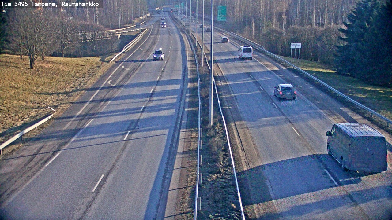 Weather Camera Image Road 3495 Tampere, Rautaharkko, Tampere, Pirkanmaa