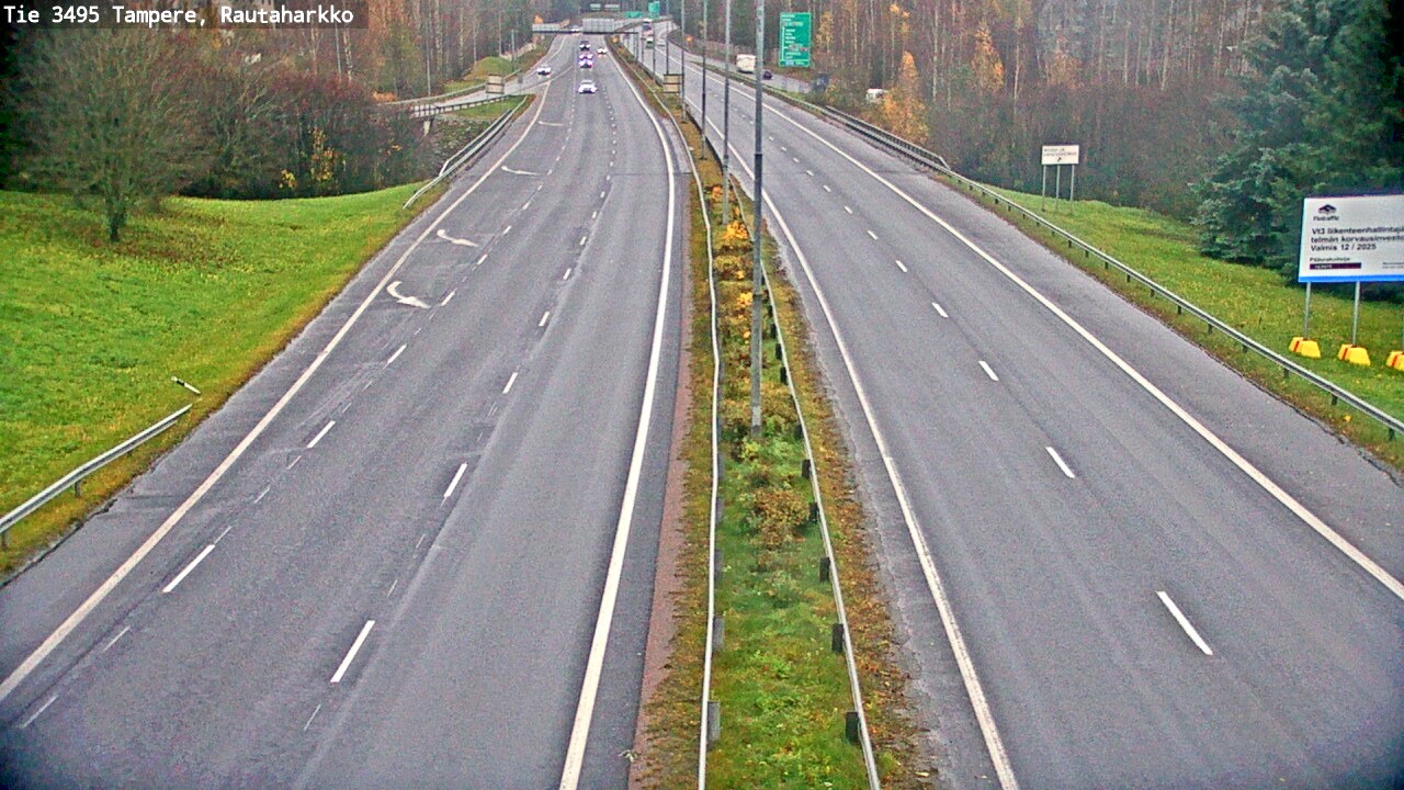 Weather Camera Image Road 3495 Tampere, Rautaharkko, Tampere, Pirkanmaa