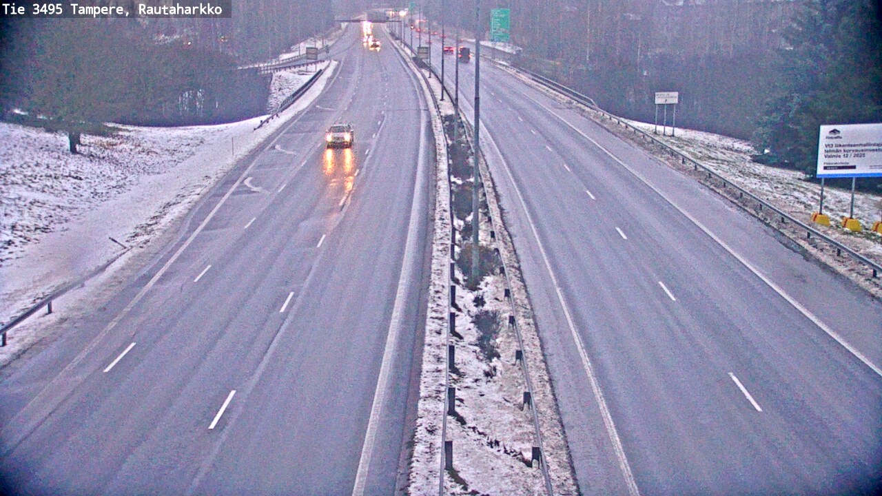 Weather Camera Image Väg 3495 Tammerfors, Rautaharkko, Tampere, Pirkanmaa
