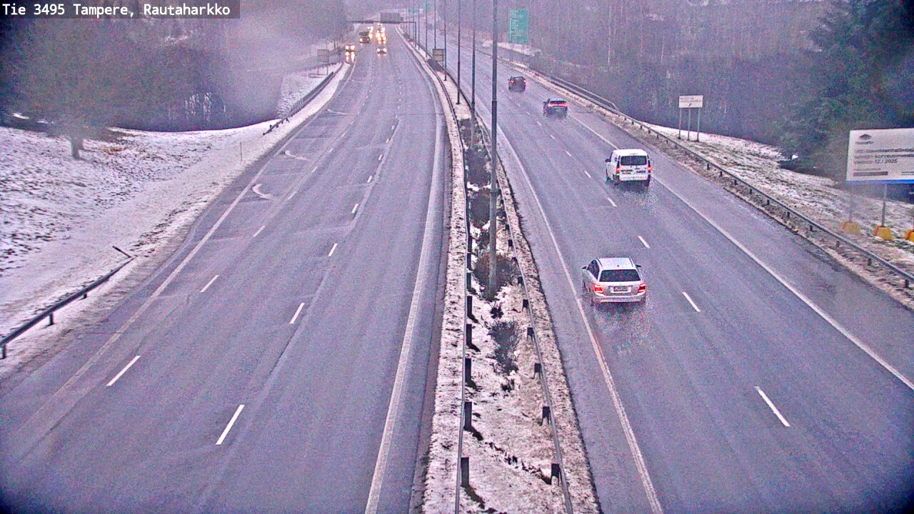 Weather Camera Image Väg 3495 Tammerfors, Rautaharkko, Tampere, Pirkanmaa
