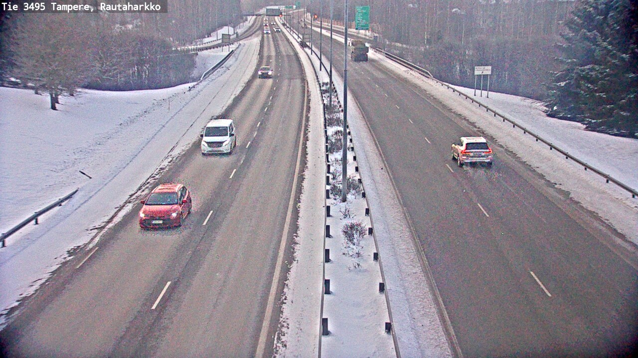 Weather Camera Image Road 3495 Tampere, Rautaharkko, Tampere, Pirkanmaa
