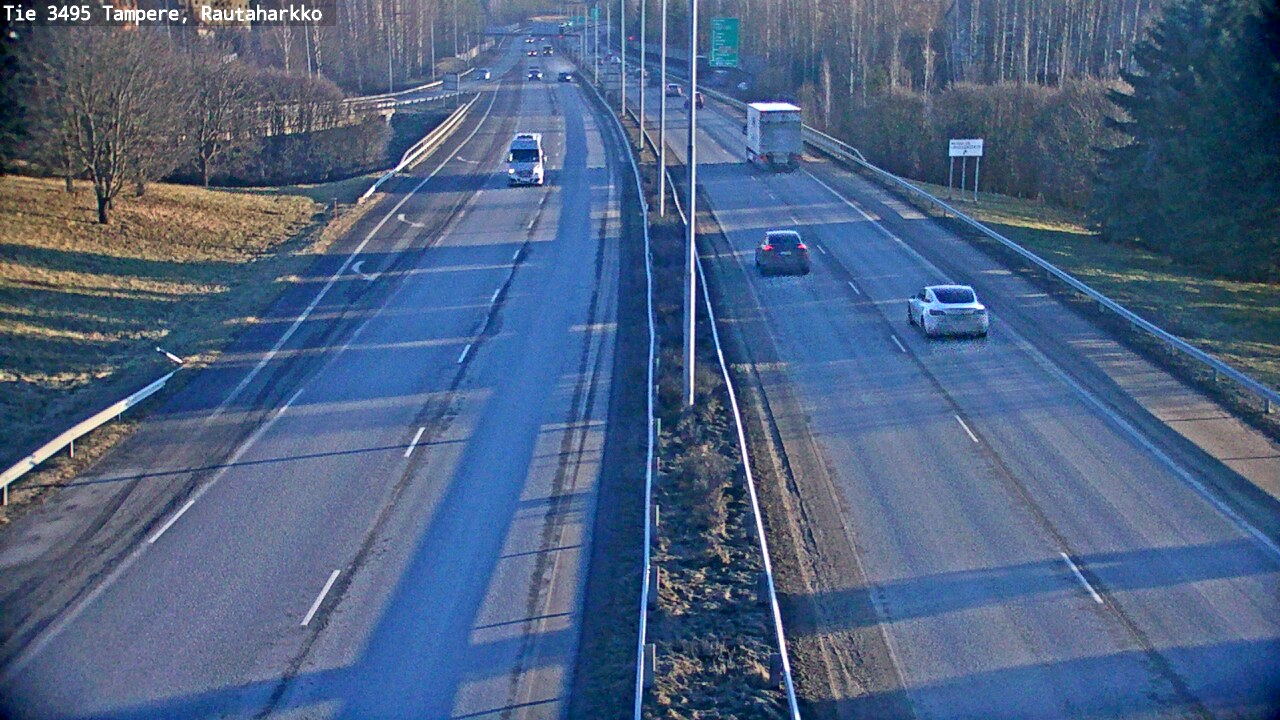 Weather Camera Image Road 3495 Tampere, Rautaharkko, Tampere, Pirkanmaa