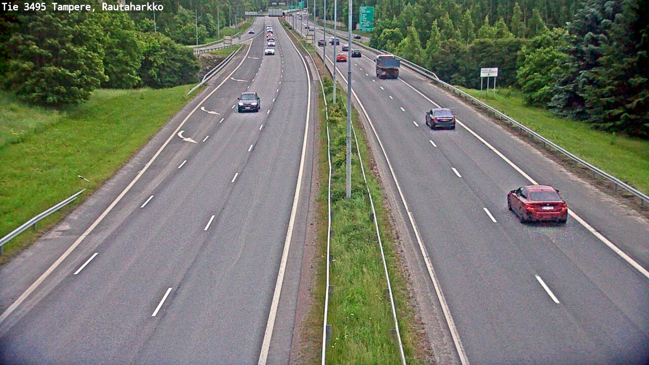Weather Camera Image Road 3495 Tampere, Rautaharkko, Tampere, Pirkanmaa