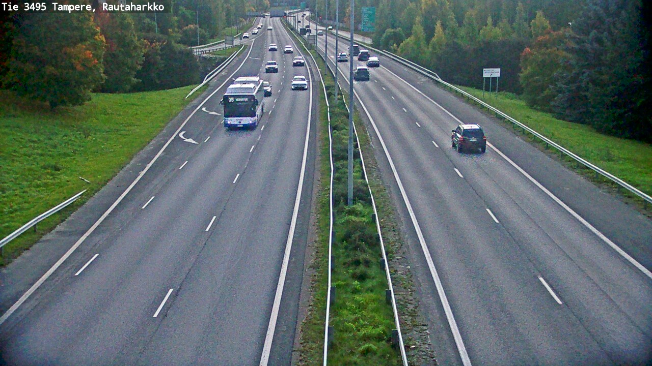 Weather Camera Image Road 3495 Tampere, Rautaharkko, Tampere, Pirkanmaa
