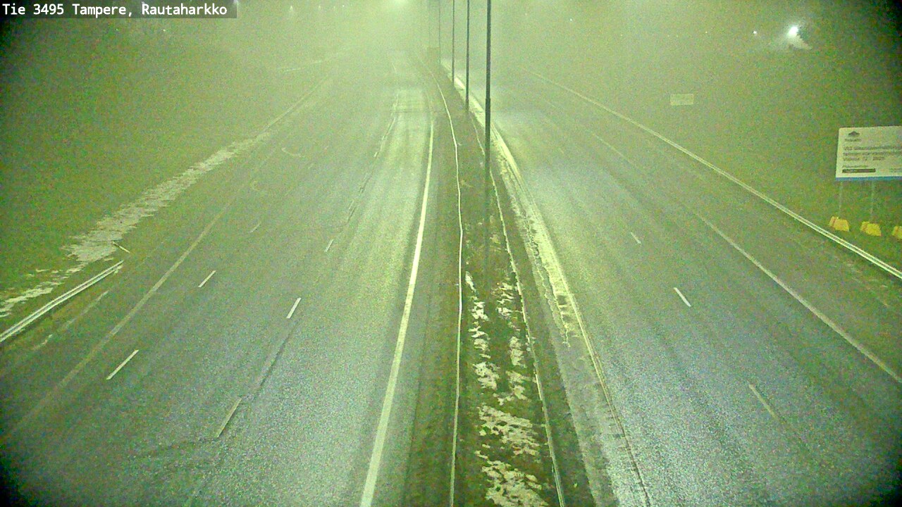 Weather Camera Image Road 3495 Tampere, Rautaharkko, Tampere, Pirkanmaa
