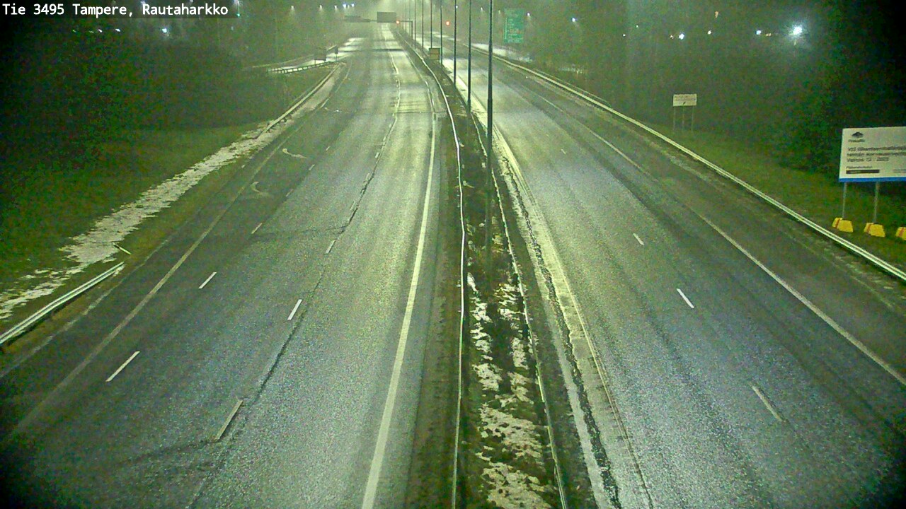 Weather Camera Image Road 3495 Tampere, Rautaharkko, Tampere, Pirkanmaa