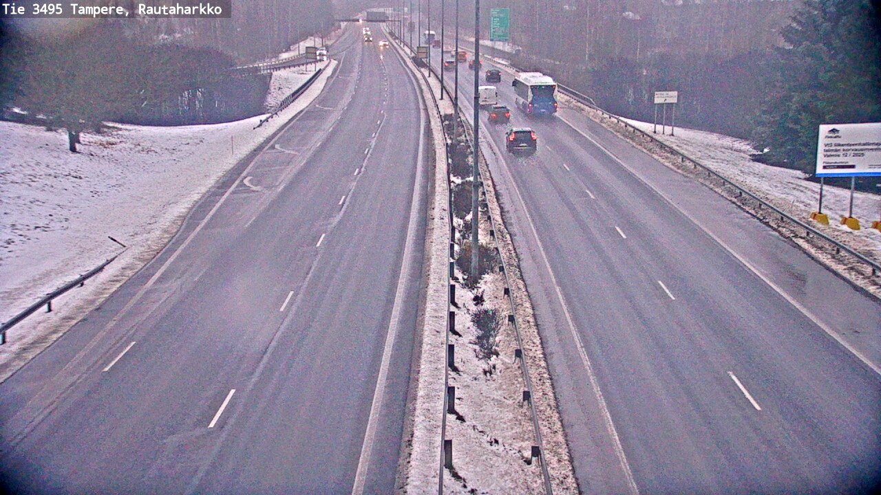 Weather Camera Image Väg 3495 Tammerfors, Rautaharkko, Tampere, Pirkanmaa