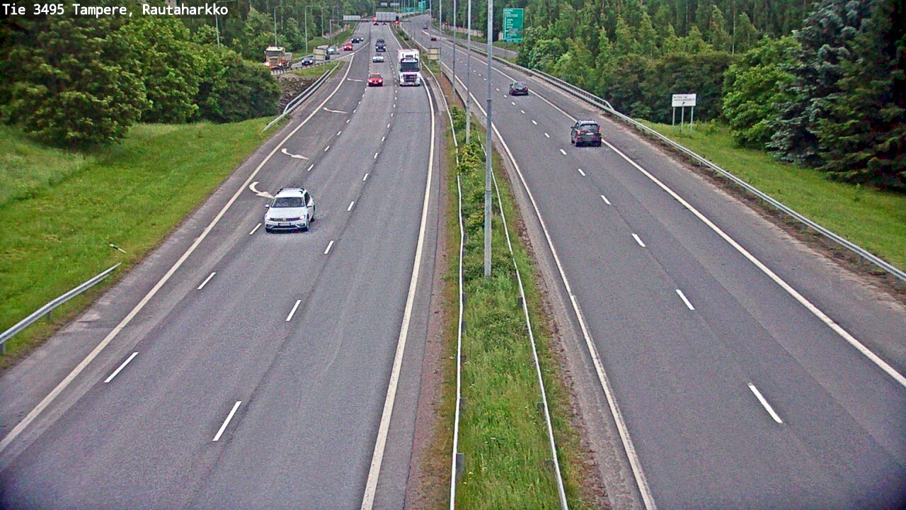 Weather Camera Image Väg 3495 Tammerfors, Rautaharkko, Tampere, Pirkanmaa