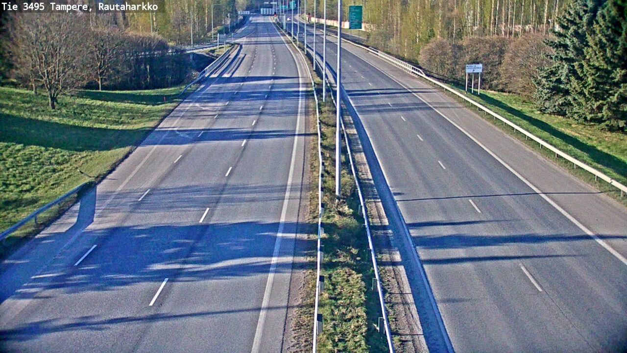 Weather Camera Image Road 3495 Tampere, Rautaharkko, Tampere, Pirkanmaa