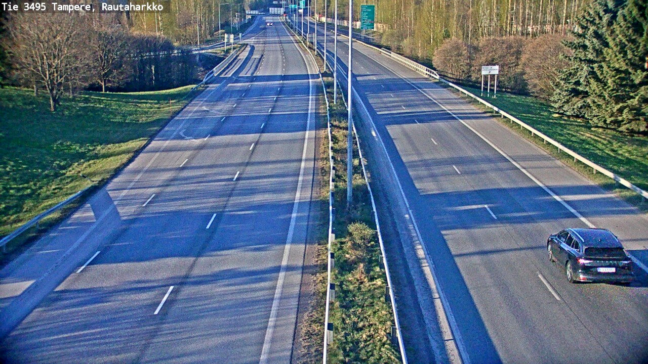 Weather Camera Image Road 3495 Tampere, Rautaharkko, Tampere, Pirkanmaa