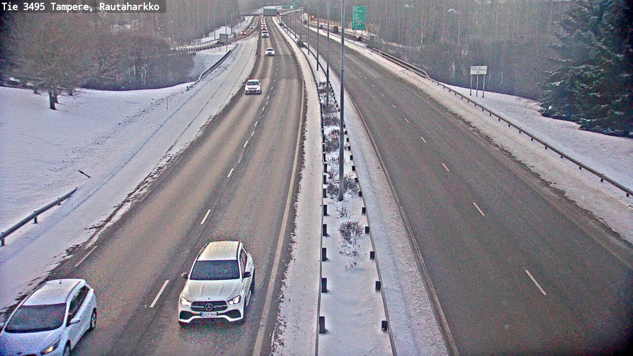 Weather Camera Image Road 3495 Tampere, Rautaharkko, Tampere, Pirkanmaa