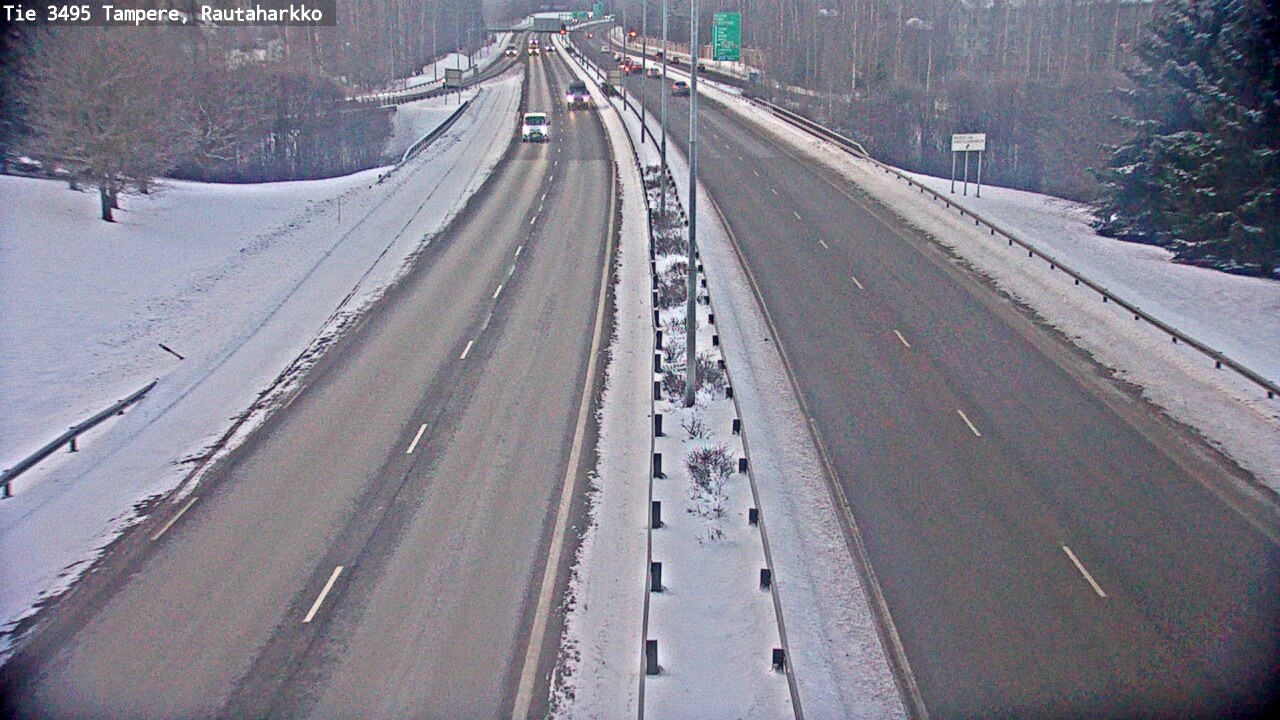 Weather Camera Image Road 3495 Tampere, Rautaharkko, Tampere, Pirkanmaa