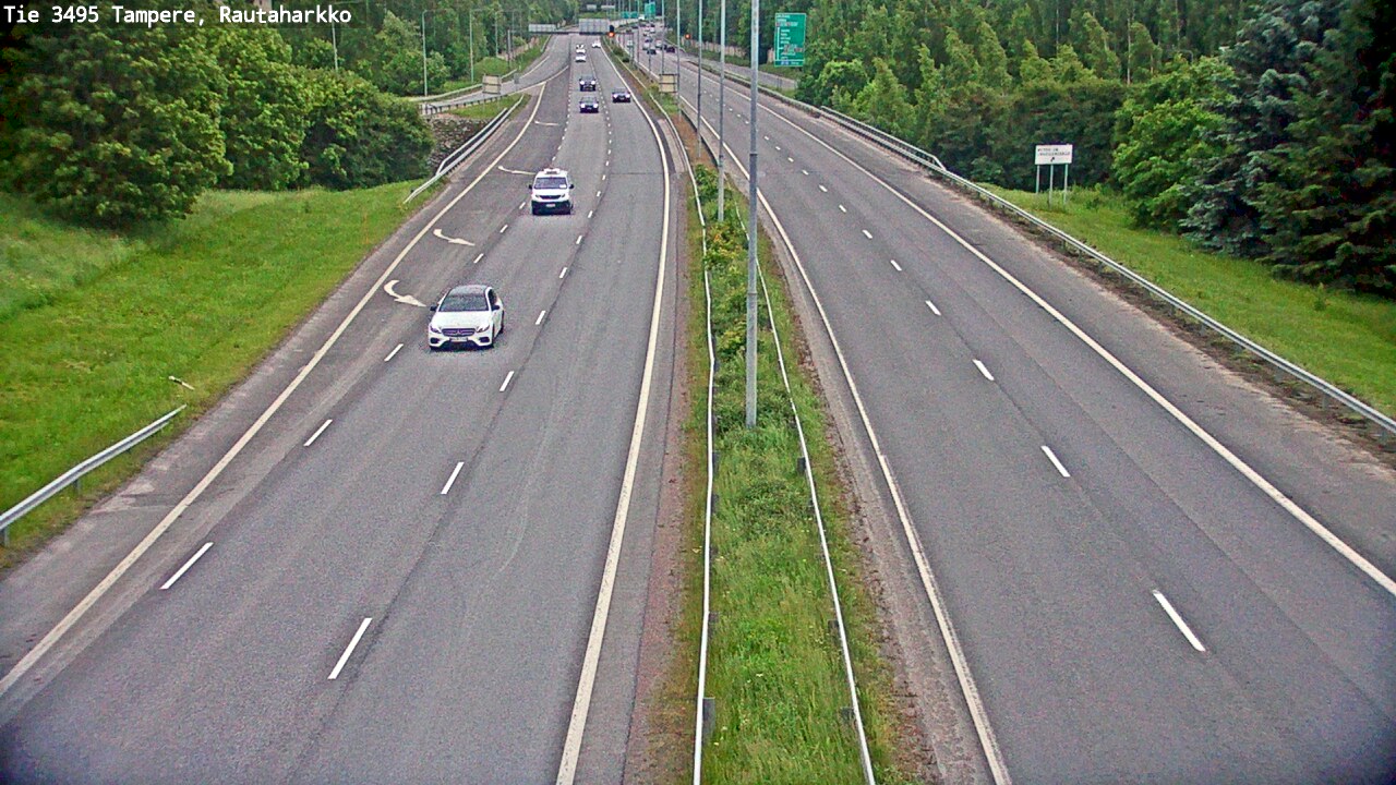 Weather Camera Image Väg 3495 Tammerfors, Rautaharkko, Tampere, Pirkanmaa
