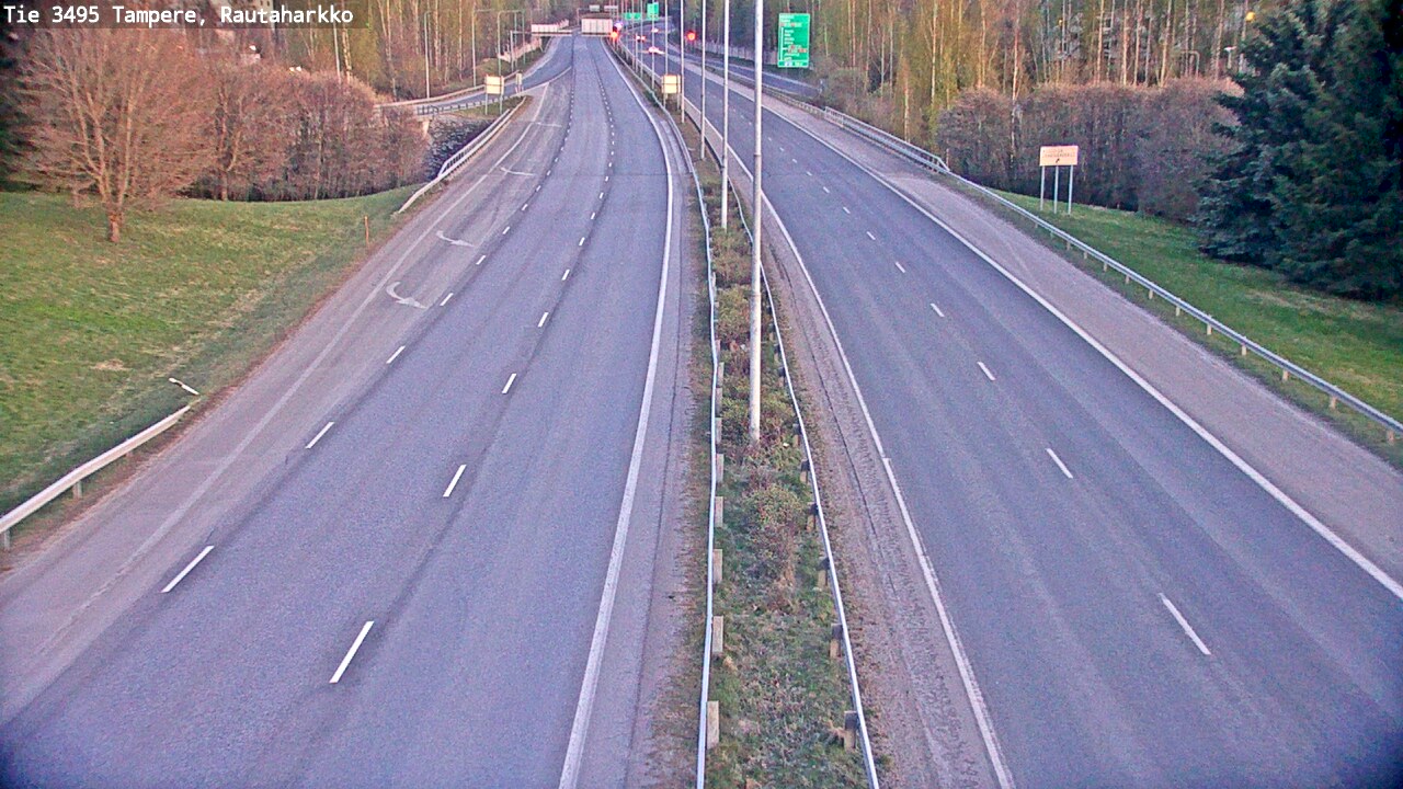 Weather Camera Image Väg 3495 Tammerfors, Rautaharkko, Tampere, Pirkanmaa