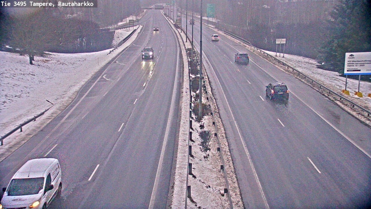 Weather Camera Image Väg 3495 Tammerfors, Rautaharkko, Tampere, Pirkanmaa