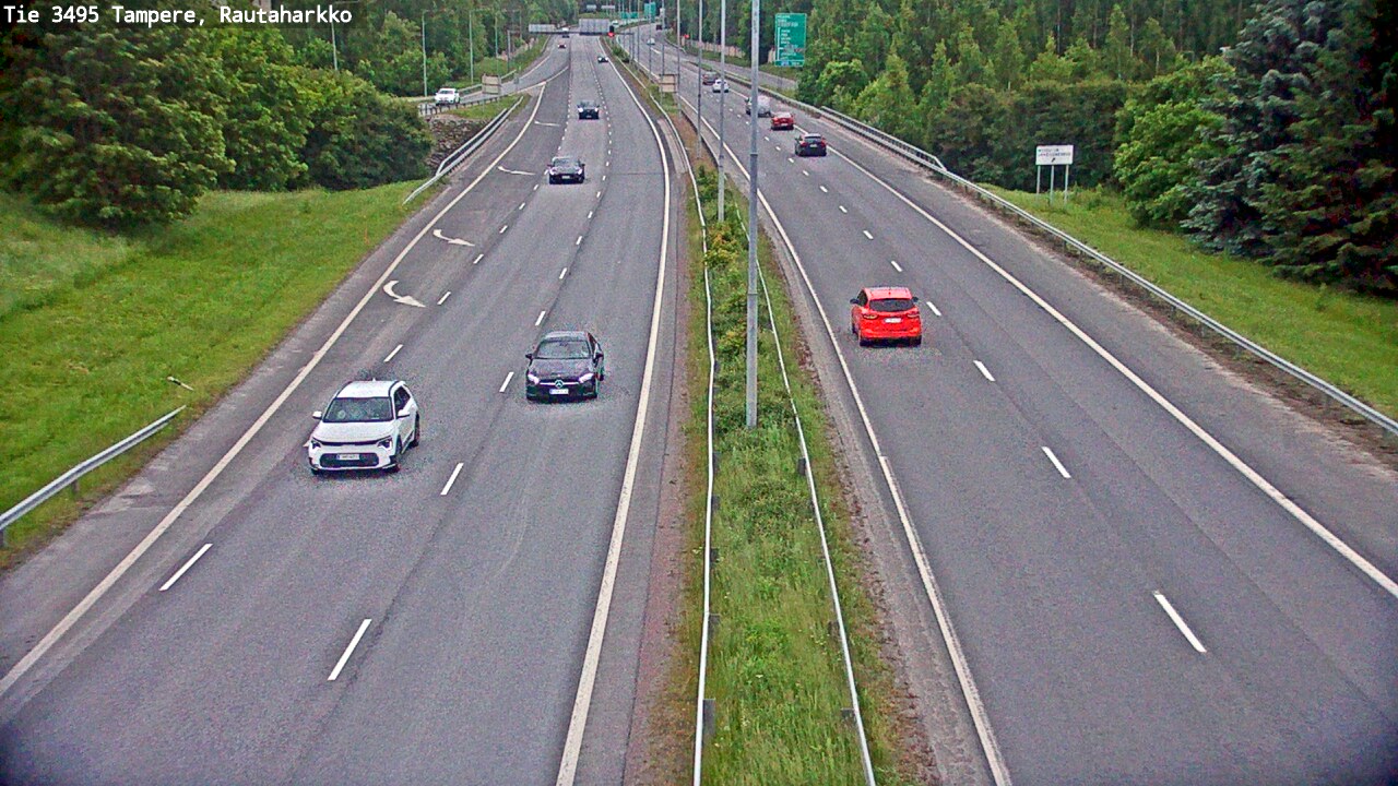Weather Camera Image Väg 3495 Tammerfors, Rautaharkko, Tampere, Pirkanmaa