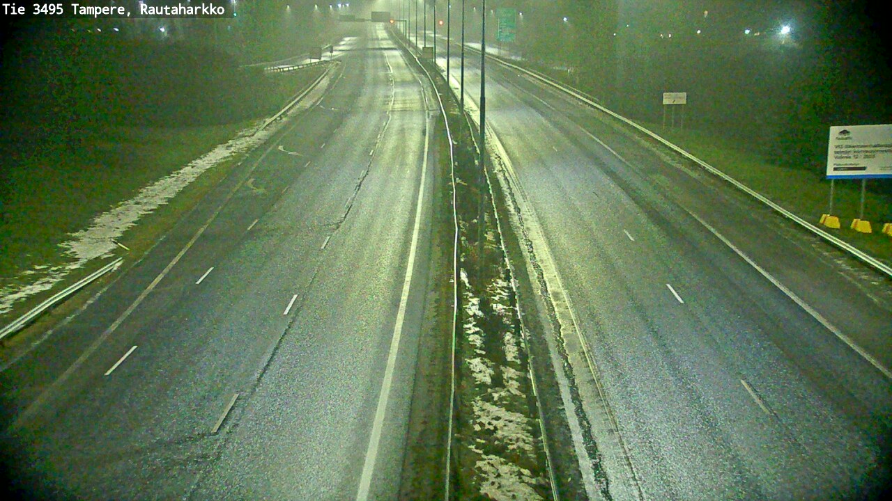 Weather Camera Image Road 3495 Tampere, Rautaharkko, Tampere, Pirkanmaa
