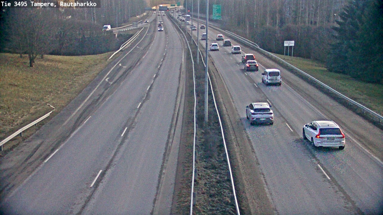 Weather Camera Image Road 3495 Tampere, Rautaharkko, Tampere, Pirkanmaa