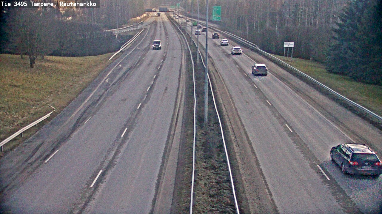 Weather Camera Image Road 3495 Tampere, Rautaharkko, Tampere, Pirkanmaa