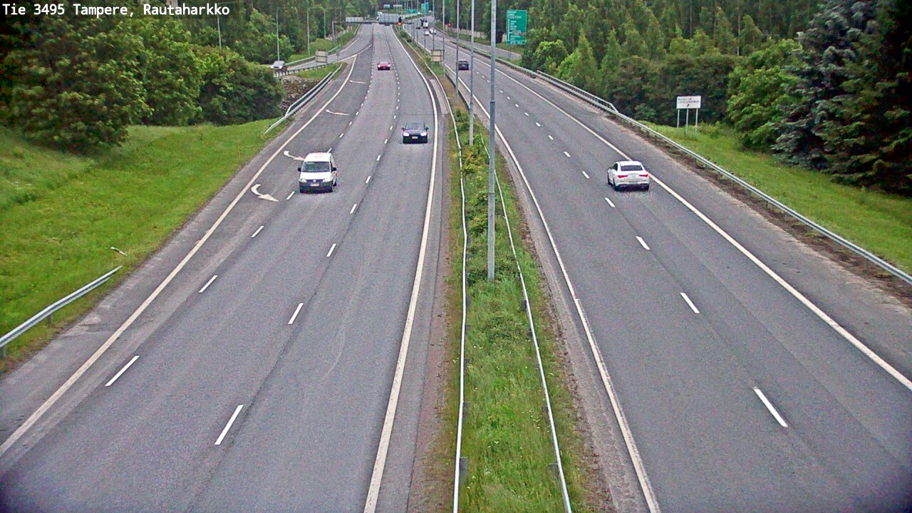 Weather Camera Image Väg 3495 Tammerfors, Rautaharkko, Tampere, Pirkanmaa