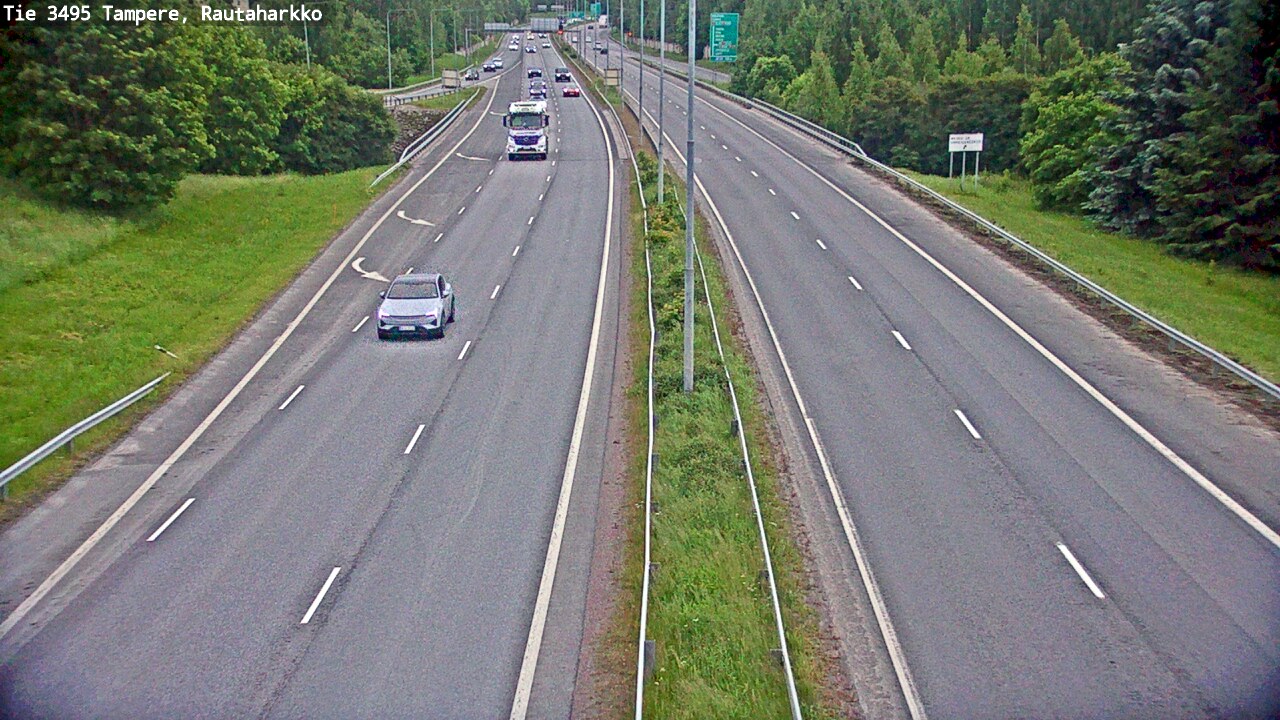 Weather Camera Image Väg 3495 Tammerfors, Rautaharkko, Tampere, Pirkanmaa