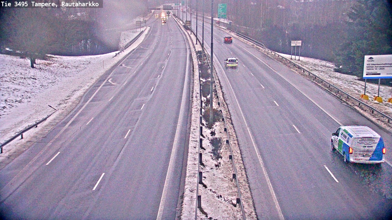 Weather Camera Image Väg 3495 Tammerfors, Rautaharkko, Tampere, Pirkanmaa