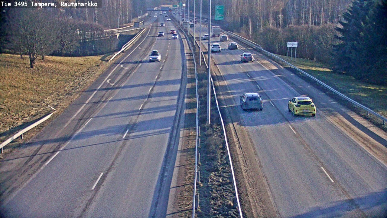 Weather Camera Image Road 3495 Tampere, Rautaharkko, Tampere, Pirkanmaa