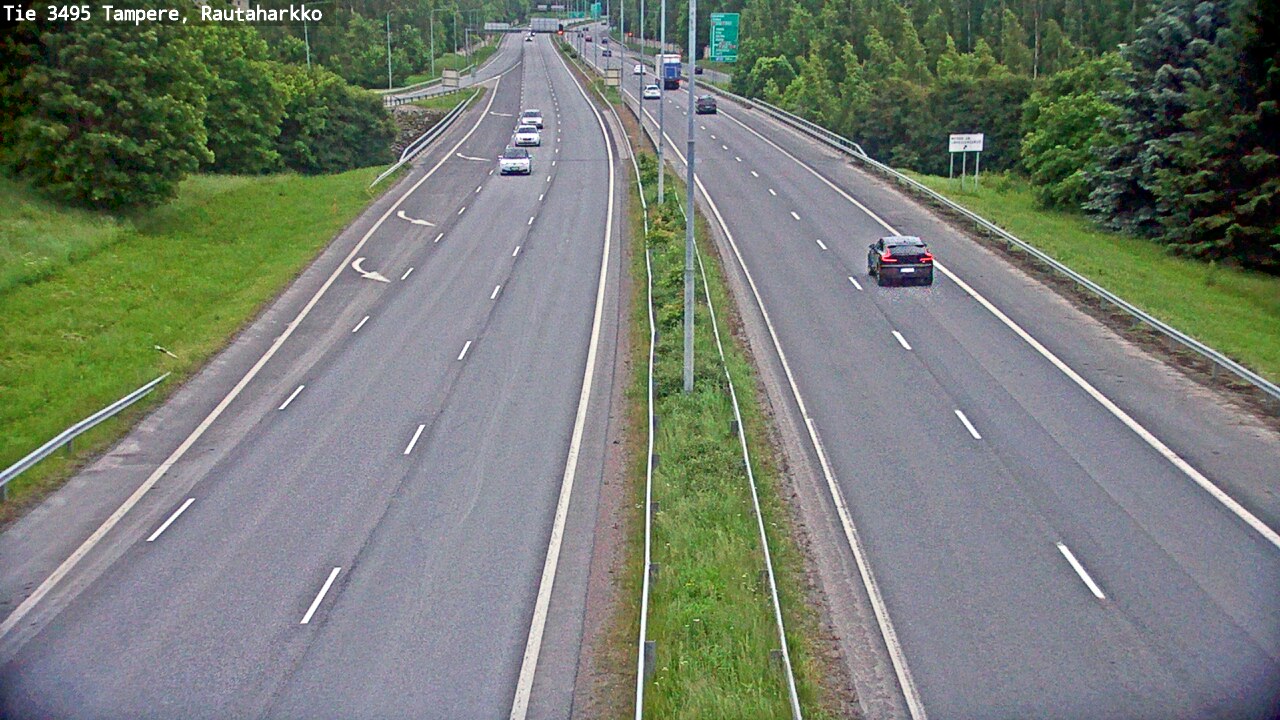 Weather Camera Image Väg 3495 Tammerfors, Rautaharkko, Tampere, Pirkanmaa
