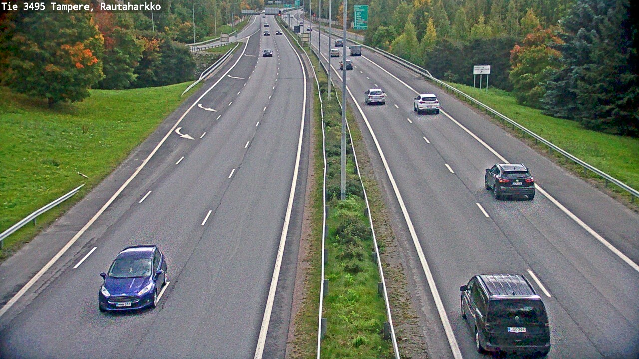 Weather Camera Image Road 3495 Tampere, Rautaharkko, Tampere, Pirkanmaa