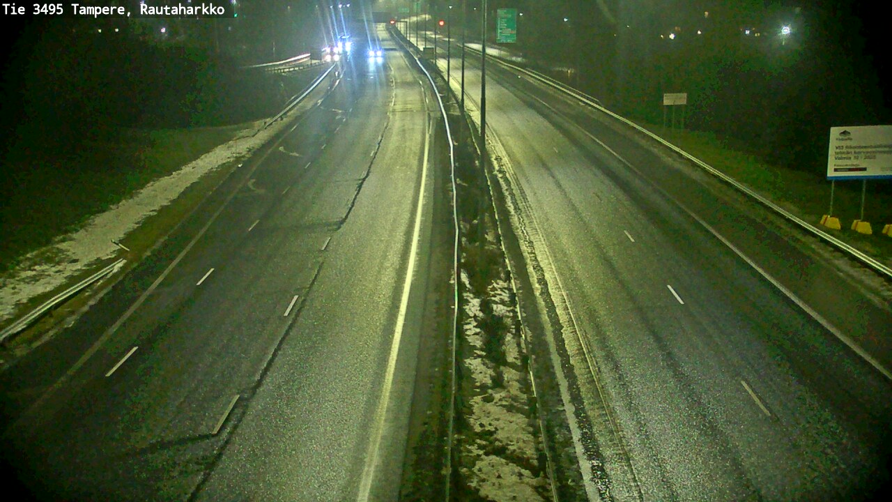 Weather Camera Image Väg 3495 Tammerfors, Rautaharkko, Tampere, Pirkanmaa