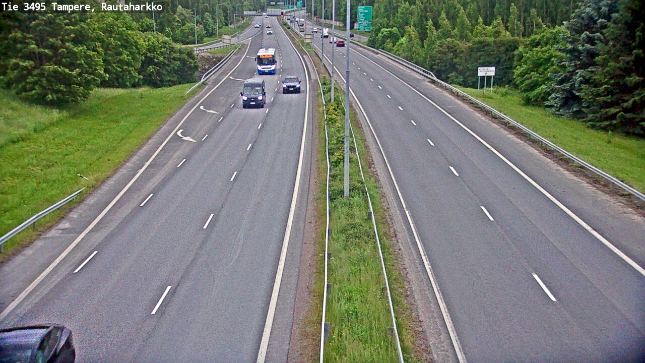 Weather Camera Image Väg 3495 Tammerfors, Rautaharkko, Tampere, Pirkanmaa