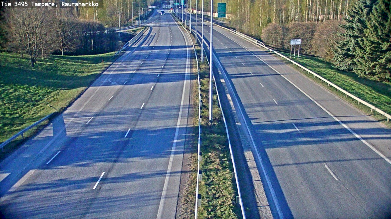 Weather Camera Image Road 3495 Tampere, Rautaharkko, Tampere, Pirkanmaa
