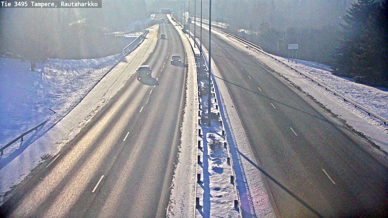 Weather Camera Image Road 3495 Tampere, Rautaharkko, Tampere, Pirkanmaa