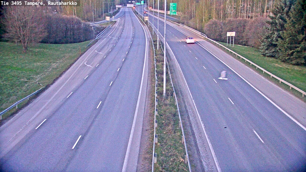 Weather Camera Image Väg 3495 Tammerfors, Rautaharkko, Tampere, Pirkanmaa