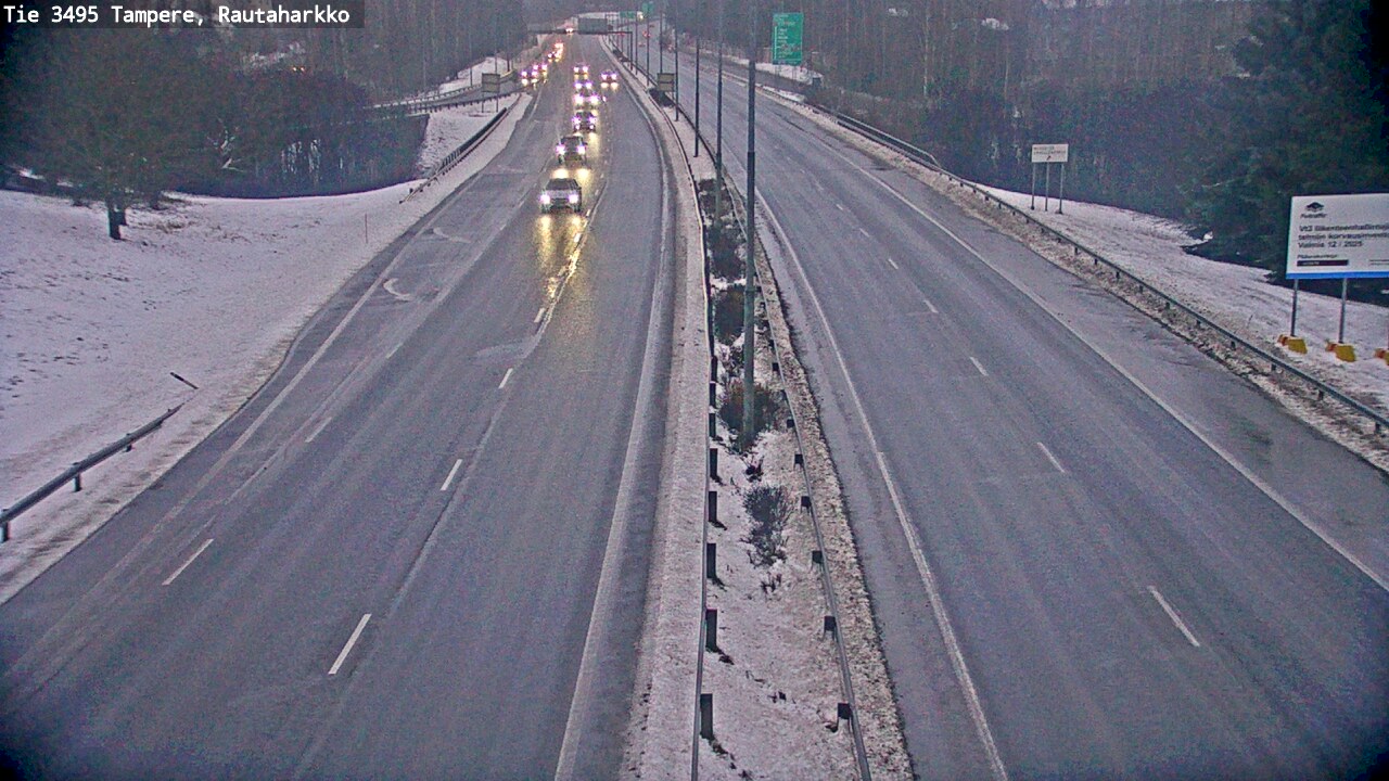 Weather Camera Image Väg 3495 Tammerfors, Rautaharkko, Tampere, Pirkanmaa